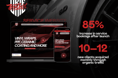 UI / UX Website Design for an Automotive Services Website